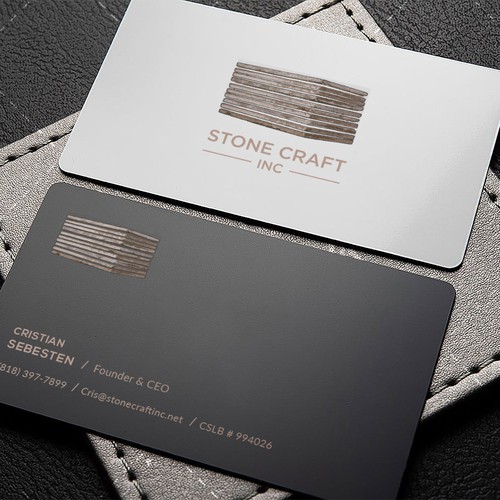 Business Card - Stone Craft Design réalisé par IK_Designs