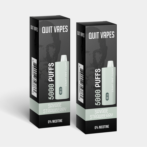 Quit Vape Package for disposable vape device Design by SONUPARMAR