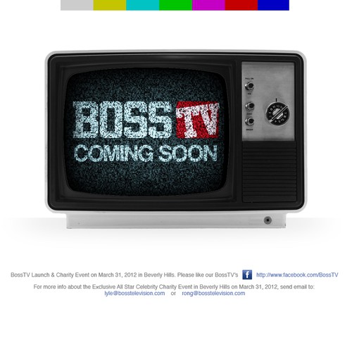 BOSSTV NEEDS COMING SOON WEB PAGE Design by l.desideri86