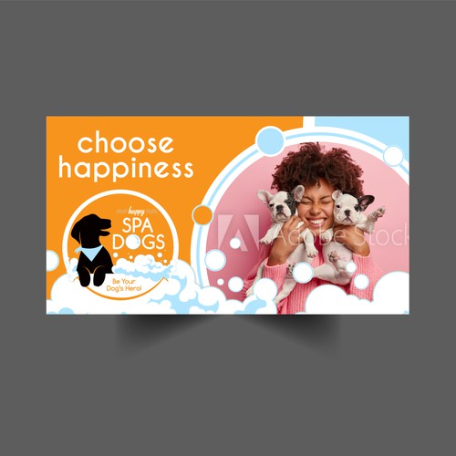 Choose Happiness Banner Design Réalisé par icon89GraPhicDeSign