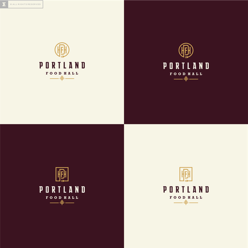 Portland Food Hall Logo & Outdoor Signage Design by artsigma