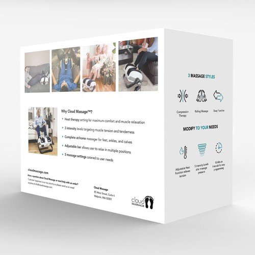 Ecom/Retail - Foot Massager Box Design Design by Davi Giolo ★