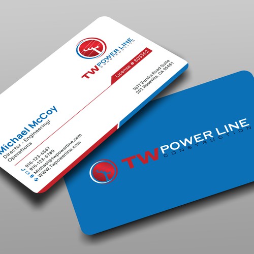 Business Card for a high voltage company Design by prosenjit_P