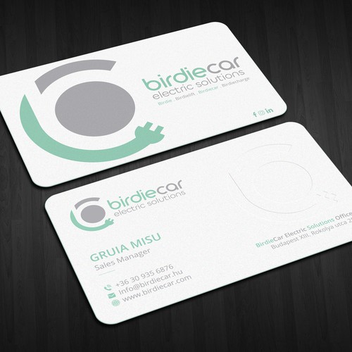 business card for company called birdie Design by Lvana_art©