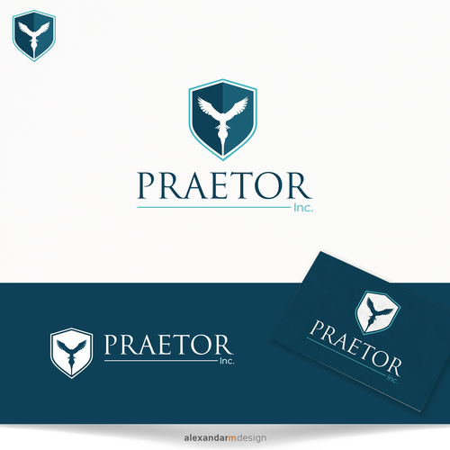 New law firm needing an innovative and non traditional logo (Praetor Inc.) Design by alexandarm