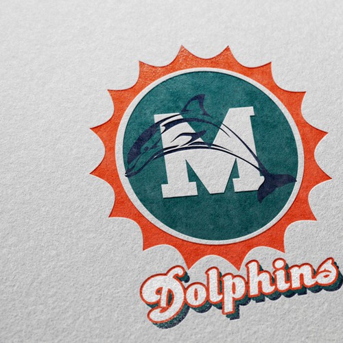 99designs community contest: Help the Miami Dolphins NFL team re-design its logo! Design réalisé par uvek.sa.tobom