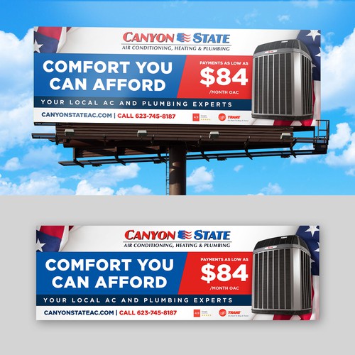 Design An Eye-Catching Billboard For An HVAC Company Design réalisé par Margoudee