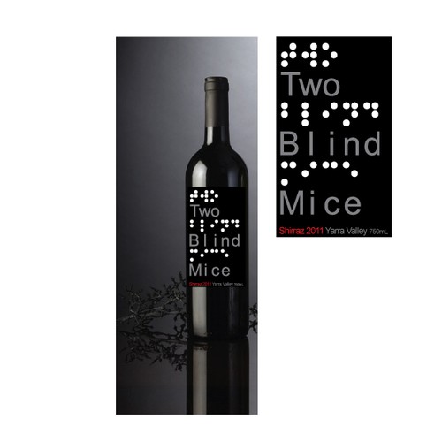 Create the next product label for Two Blind Mice Wines Design por Dizziness Design