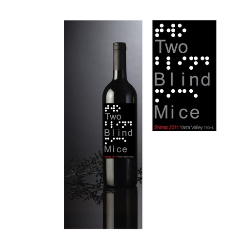 Create the next product label for Two Blind Mice Wines Design by Dizziness Design