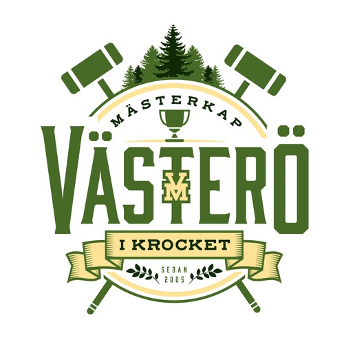 Legendary croquet tournament in Sweden. First logo ever. Looking for unique croquet vibe, creativity, and retro look! Design by TJCD