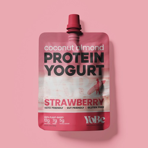 Create Eye-Catching Packaging for YoBe's Protein Yogurt to Shine at Whole Foods Design by PCab Designs