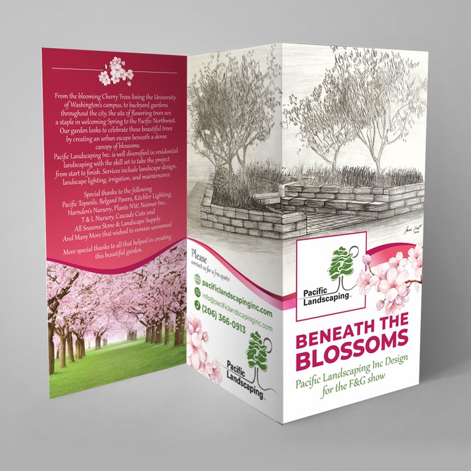We Need A Captivating Brochure To Showcase Our Blossoms