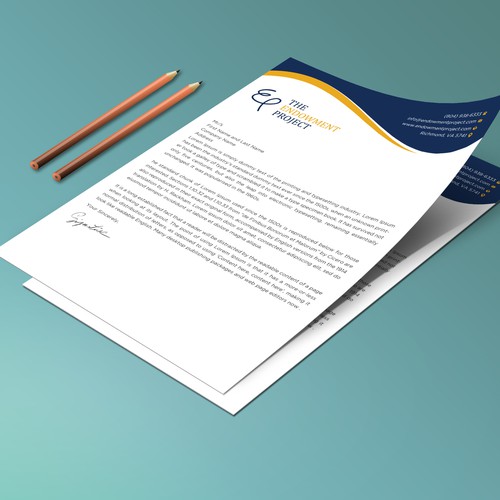 Clean, simple note design, The Endowment Project Design by prosenjit_P