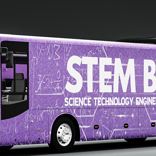 mobile scientific and technological bus (3d) Design by erealexandru