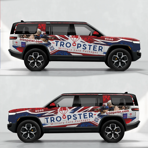 Vehicle Wrap for Military Nonprofit Design by DVKstudio™