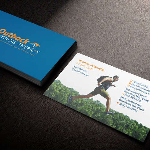 Business card for 2 clinic physical therapy office Design by Birendra Chandra Das