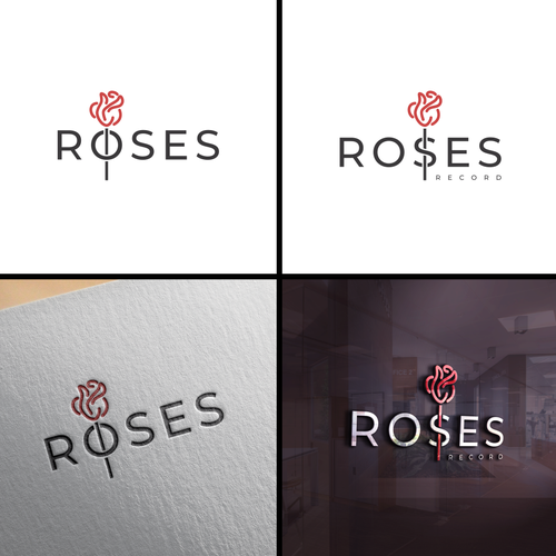 Roses - We are looking for a minimal, innovative logo for a record label-ontwerp door Graphicfresh