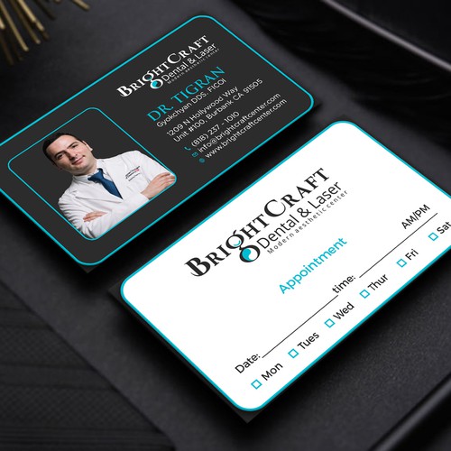 Modern Dental and Medical SPA business card Design réalisé par RENEXIT