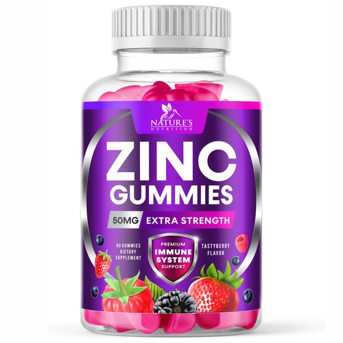 Tasty Zinc Gummies design needed for Nature's Choice Ontwerp door GenScythe