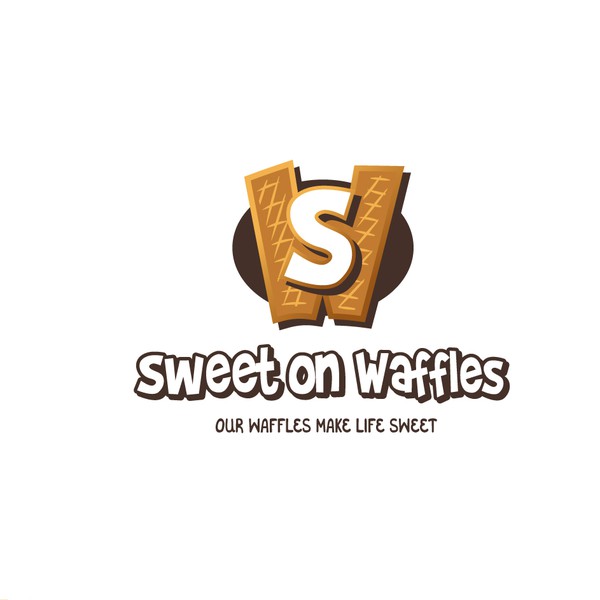 Waffle restaurant logotype