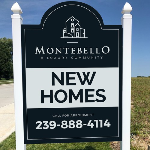 Upscale and Sophisticated New Homes for Sale - Signage Design by si_JambuL
