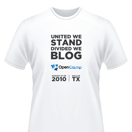 1,000 OpenCamp Blog-stars Will Wear YOUR T-Shirt Design! Design por adbrad