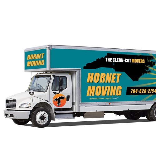 Hornet Moving truck Wrap Design by Logicainfo ♥