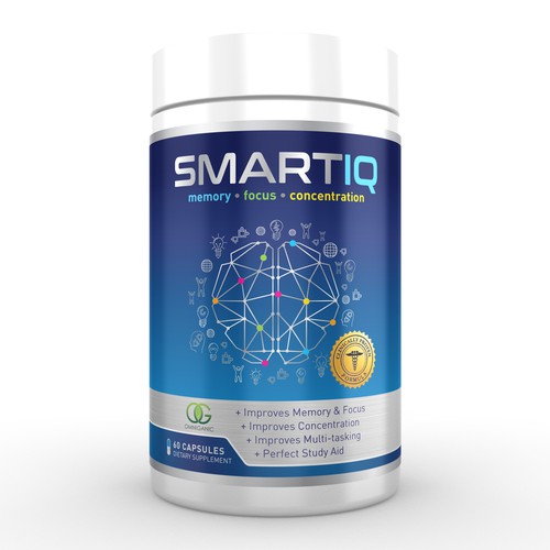 Brain Supplement Label Design Design by FreshApple@Michelle