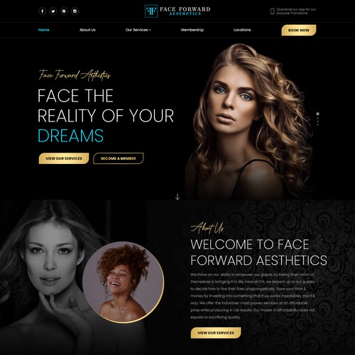 Dark Homepage Design Design by Jasmin_A