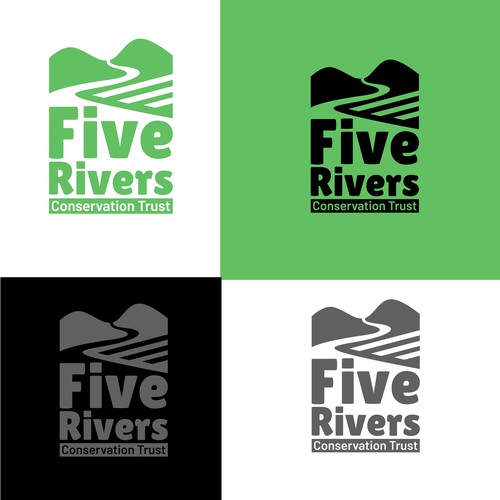 Inspiring logo for land conservation org – save farms and forests, protect clean water, and connect people to nature! Design by Saan creatives™