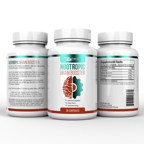 Premium "Store Brand" Looking Dietary Supplement Label Design For Our Rockstar Brand Design by Sasha Løft