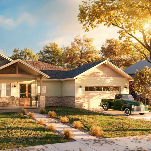 Design by AL_X titled "Exterior house visualization"