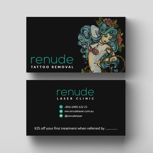 Design Business Card For Tattoo Laser Removal