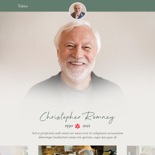 Obituary Page Design, help a family memorialize their loved one Design by ⚡️unbox.style⚡️