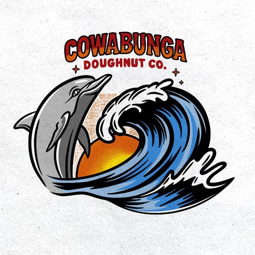 Designs | Cowabunga Doughnts co. Logo | Logo design contest