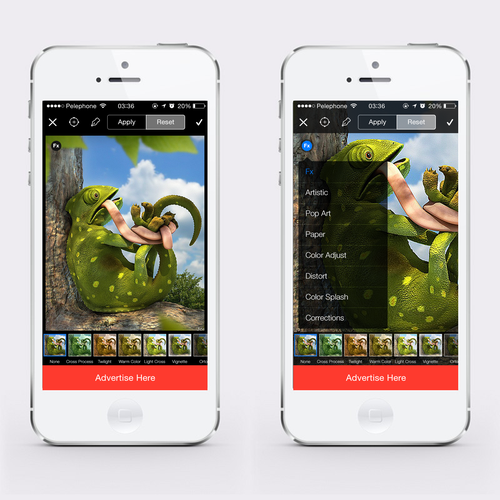 Award winning design for best in class mobile app PicsArt Design by Dedy S