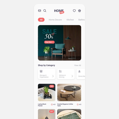 We need a powerful app design for selling home finds Design von waqas_ahmed