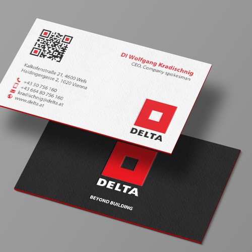 Diseño de DELTA Business Card Relaunch de chandrayaan.creative