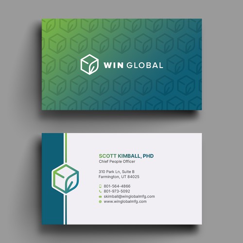 Design WIN Global Business Card Design por Hasanssin