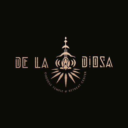 De la Diosa - Goddess Temple and Retreat Center Logo Design by Sauriêl Creative