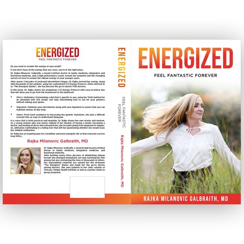 Design a New York Times Bestseller E-book and book cover for my book: Energized Design by MMQureshi