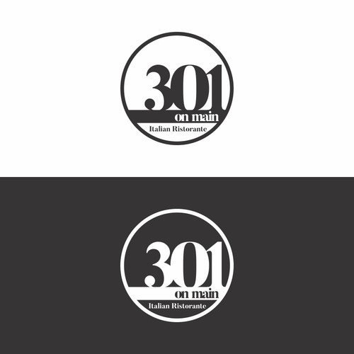 RESTAURANT 301 ADD ITALIAN RISTORANTE under logo Design by desain.in