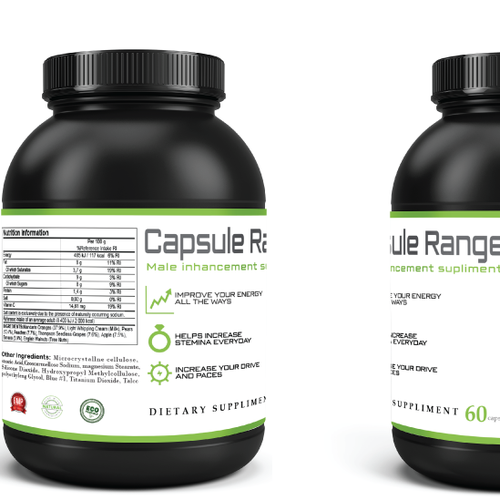 Capsule Bottle Label Design Design by Maverick_Design