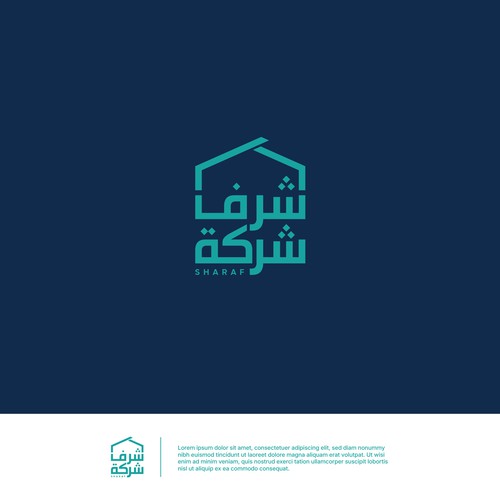 Arabic Real Estate Company Logo Design by y u b l i t z