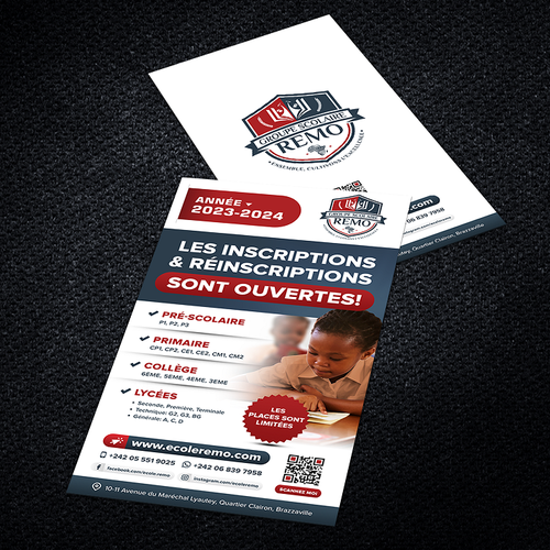 Design a classy flyer for an effective school rebranding & enrollment program Design by 99B