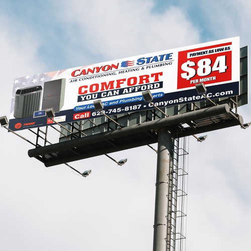 Design An Eye-Catching Billboard For An HVAC Company Design von RockPort ★ ★ ★ ★ ★