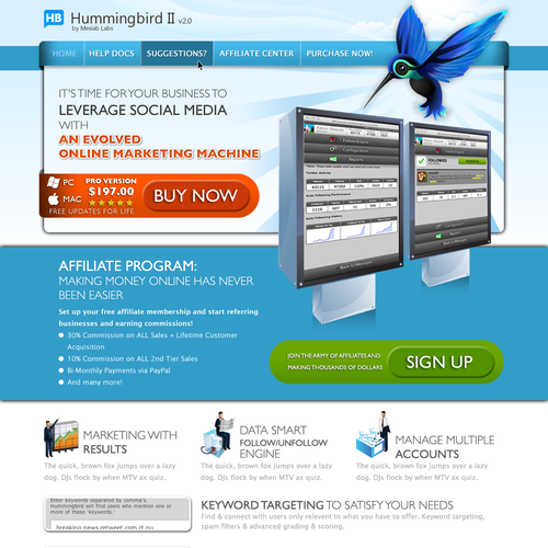 Web 2.0 Lander Page! Design von Bukrie