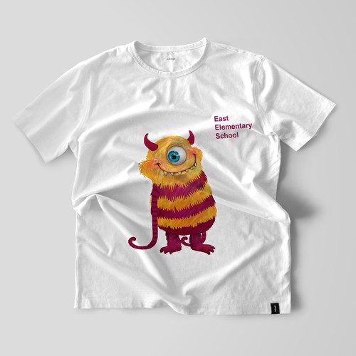 The East Beast - a fun mascot for an elementary school Design by reza.m