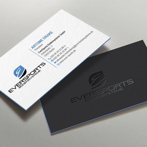 Sportbodenbauer Sucht Nach Einer Modernen Visitenkarte Business Card Contest 99designs