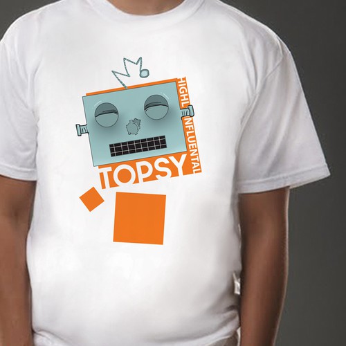 T-shirt for Topsy Ontwerp door raftiana